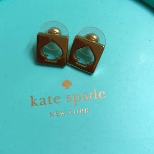 Kate Spade Gold Logo Studs